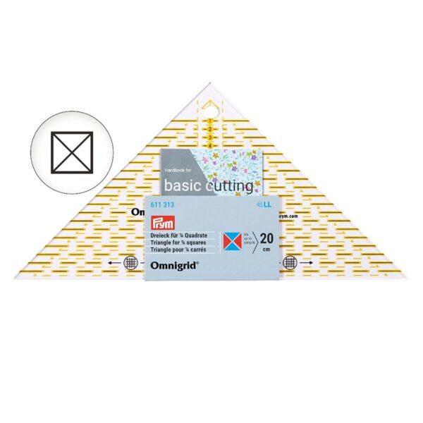 50 613 313 - Regla triangular 1/4 de 20cm